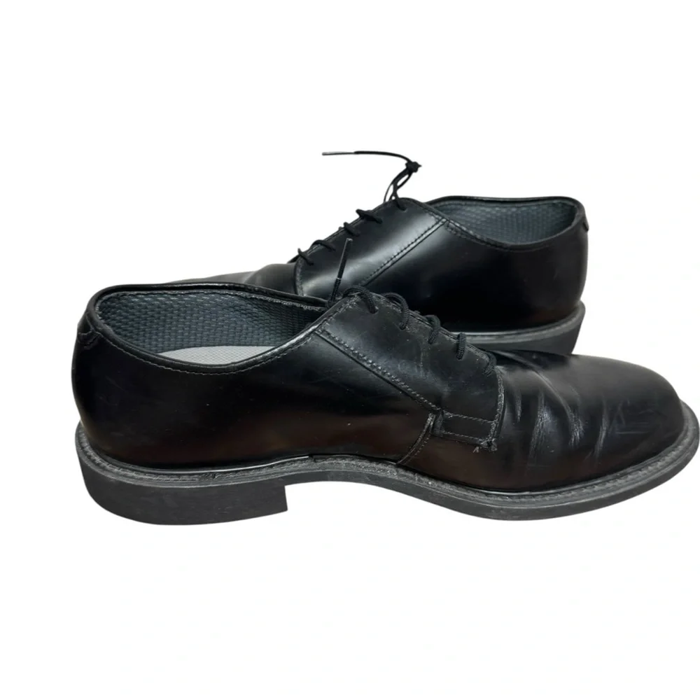 Bates Men's Black Leather Oxford Dress Shoes 10.5 D